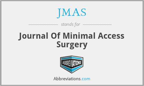 JMAS - Journal Of Minimal Access Surgery