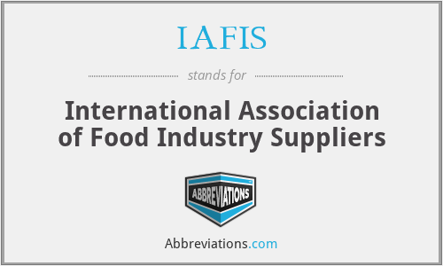 IAFIS - International Association of Food Industry Suppliers