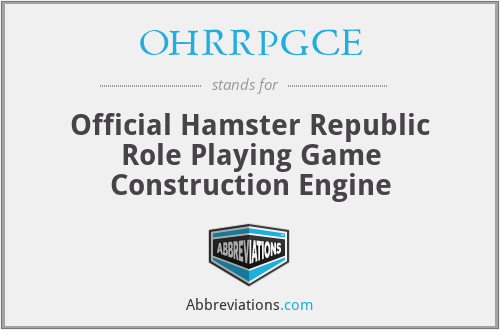 OHRRPGCE - Official Hamster Republic Role Playing Game Construction Engine
