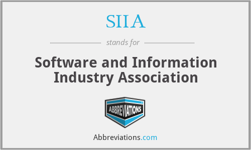 SIIA - Software and Information Industry Association