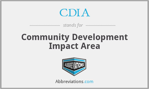CDIA - Community Development Impact Area