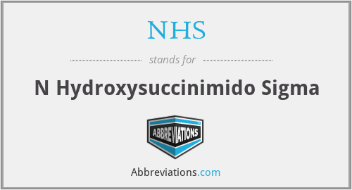 NHS - N Hydroxysuccinimido Sigma