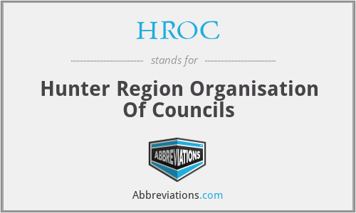HROC - Hunter Region Organisation Of Councils