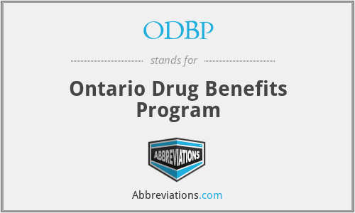 ODBP - Ontario Drug Benefits Program