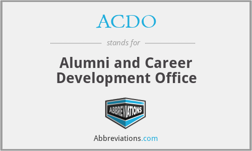 ACDO - Alumni and Career Development Office