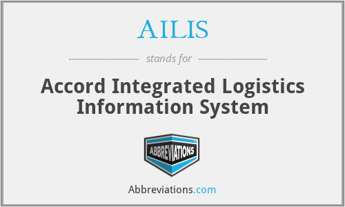 AILIS - Accord Integrated Logistics Information System