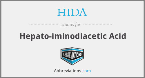 HIDA - Hepato-iminodiacetic Acid