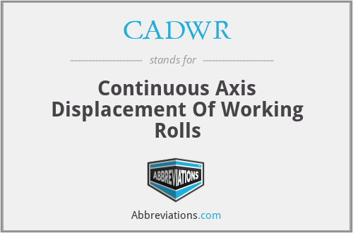 CADWR - Continuous Axis Displacement Of Working Rolls