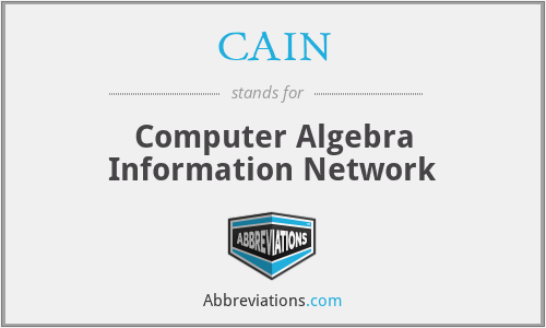 CAIN - Computer Algebra Information Network