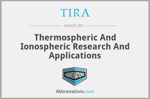 TIRA - Thermospheric And Ionospheric Research And Applications