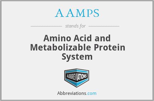 AAMPS - Amino Acid and Metabolizable Protein System
