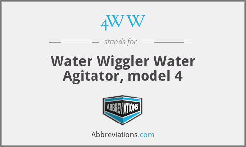 4WW - Water Wiggler Water Agitator, model 4