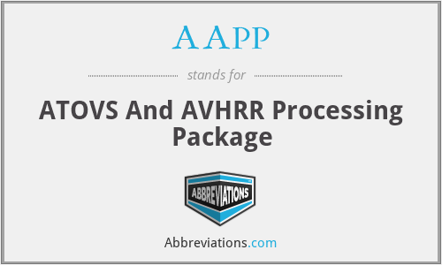 AAPP - ATOVS And AVHRR Processing Package