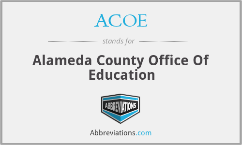 ACOE - Alameda County Office Of Education