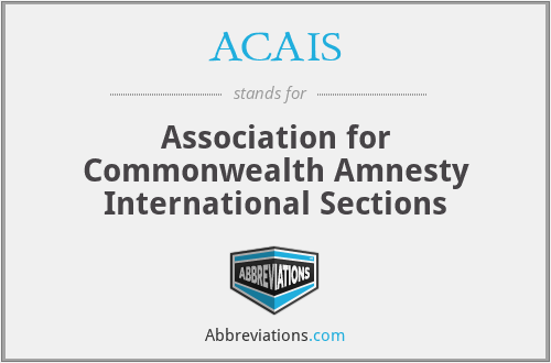 ACAIS - Association for Commonwealth Amnesty International Sections