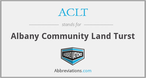 ACLT - Albany Community Land Turst