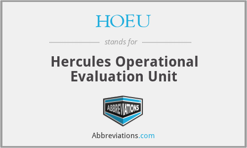 HOEU - Hercules Operational Evaluation Unit