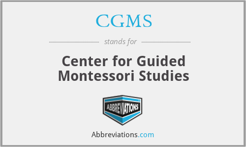 CGMS - Center for Guided Montessori Studies