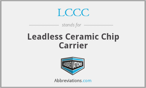 LCCC - Leadless Ceramic Chip Carrier