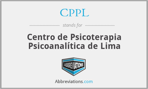 CPPL - Centro de Psicoterapia Psicoanalítica de Lima