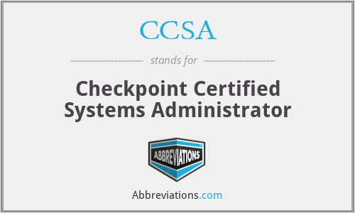 CCSA - Checkpoint Certified Systems Administrator