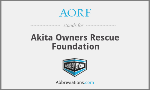 AORF - Akita Owners Rescue Foundation