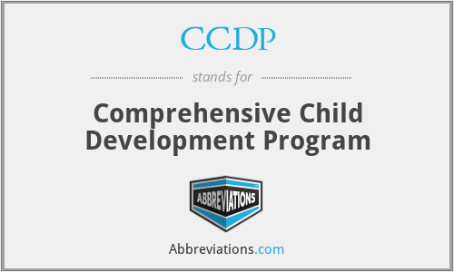 CCDP - Comprehensive Child Development Program