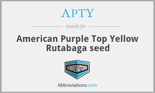 APTY - American Purple Top Yellow Rutabaga seed