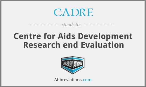 CADRE - Centre for Aids Development Research end Evaluation