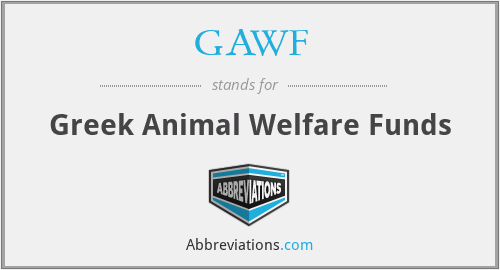 GAWF - Greek Animal Welfare Funds