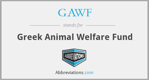 GAWF - Greek Animal Welfare Fund