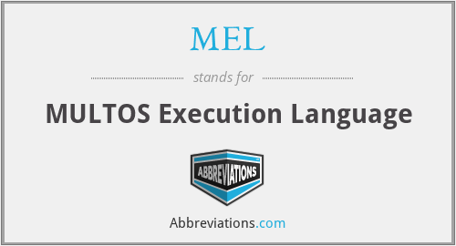 MEL - MULTOS Execution Language