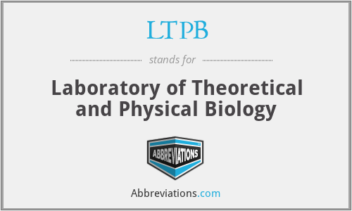 LTPB - Laboratory of Theoretical and Physical Biology