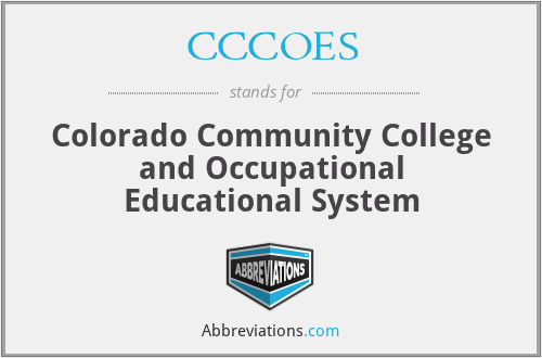 CCCOES - Colorado Community College and Occupational Educational System
