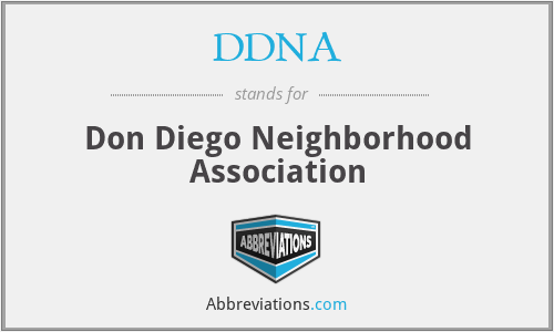 DDNA - Don Diego Neighborhood Association