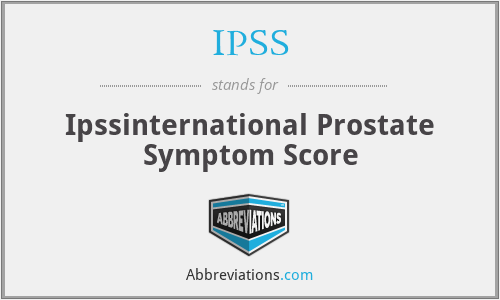 IPSS - Ipssinternational Prostate Symptom Score