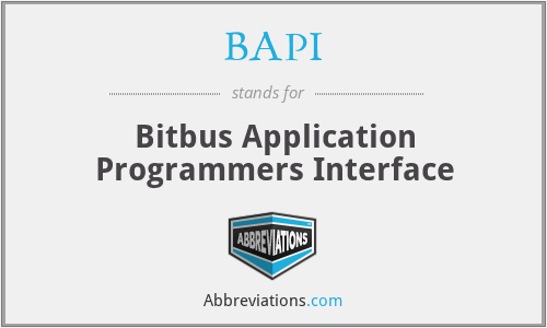 BAPI - Bitbus Application Programmers Interface