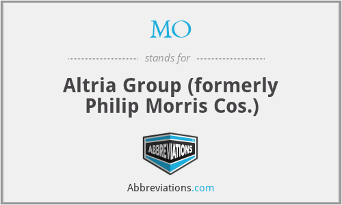 MO - Altria Group (formerly Philip Morris Cos.)