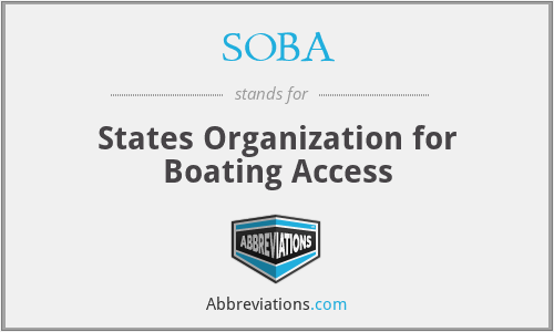 SOBA - States Organization for Boating Access
