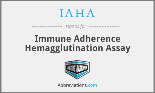 IAHA - Immune Adherence Hemagglutination Assay