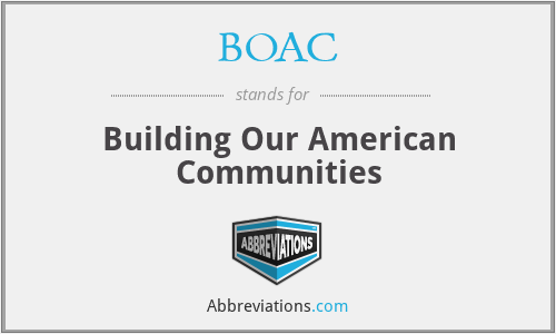 BOAC - Building Our American Communities