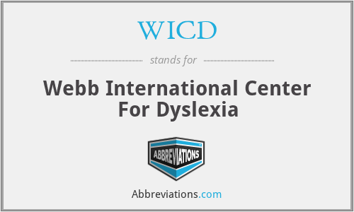 WICD - Webb International Center For Dyslexia