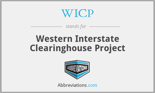 WICP - Western Interstate Clearinghouse Project