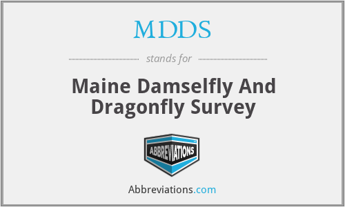 MDDS - Maine Damselfly And Dragonfly Survey