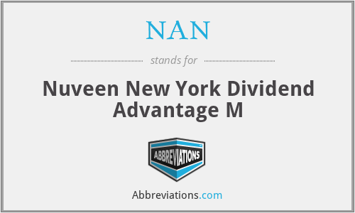 NAN - Nuveen New York Dividend Advantage M