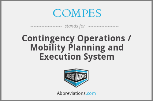 COMPES - Contingency Operations / Mobility Planning and Execution System