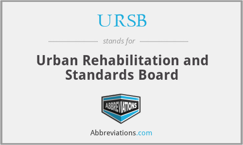 URSB - Urban Rehabilitation and Standards Board