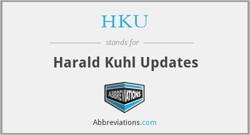 HKU - Harald Kuhl Updates