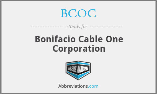 BCOC - Bonifacio Cable One Corporation