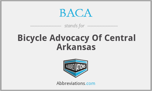 BACA - Bicycle Advocacy Of Central Arkansas
